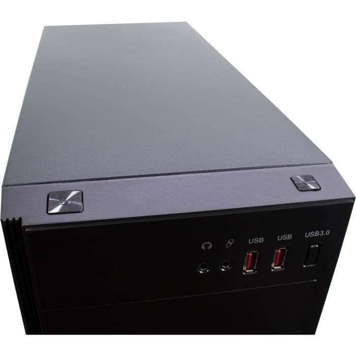 Boîtier pc inter-tech b-42 - noir - atx/micro-atx - 5 baies internes - ventilateurs 120/140mm