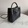 High End Fashion Genuine Leather Women's Handbag Woven Handbag