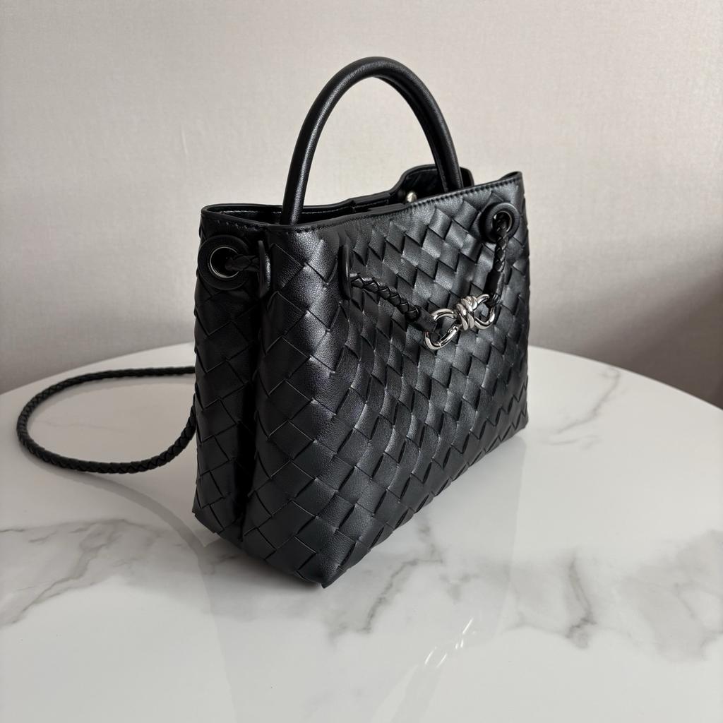 High End Fashion Genuine Leather Women's Handbag Woven Handbag