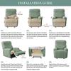1PC Stretch Geometry Recliner Armchair Cover Split Relax Sofa Slipcover 1seater All-inclusive Single Couch Cover for Living Room