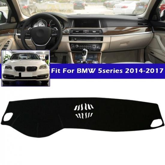 Black Sun Visor Pad Dashmat Dashboard Mat Dash Cover For BMW 5series 2014-2017