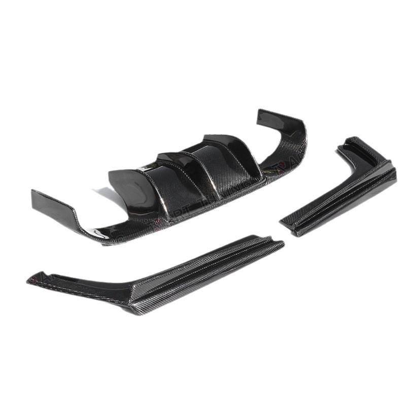 BMW 3 Series F30/F35 M3-Style Carbon Fiber Rear Lip & Spoiler Kit