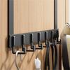 Hook Behind The Door Wall Mounted Hanging Clothes Storage Shelf No Punching Required Door Back Hooks Carbon Steel Storage Racks
