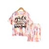 Ensemble T-shirt Sport Manches Courtes Mode Fille - Ensemble Décontracté d'Été pour Enfants