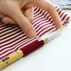 Stripe Slim Pouch S