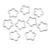 50pcs/lot Gold Silver Plated Heart Star Jump Rings Twisted Split Rings Spacer Connectors For Jewelry Making Making Supplies