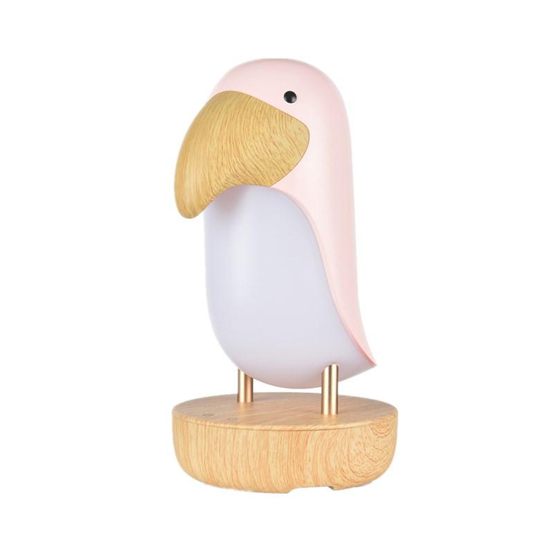 

Mumu Bird LED Bluetooth Speaker Night Lamp with USB Charging & Stepless Dimming Standard розовый