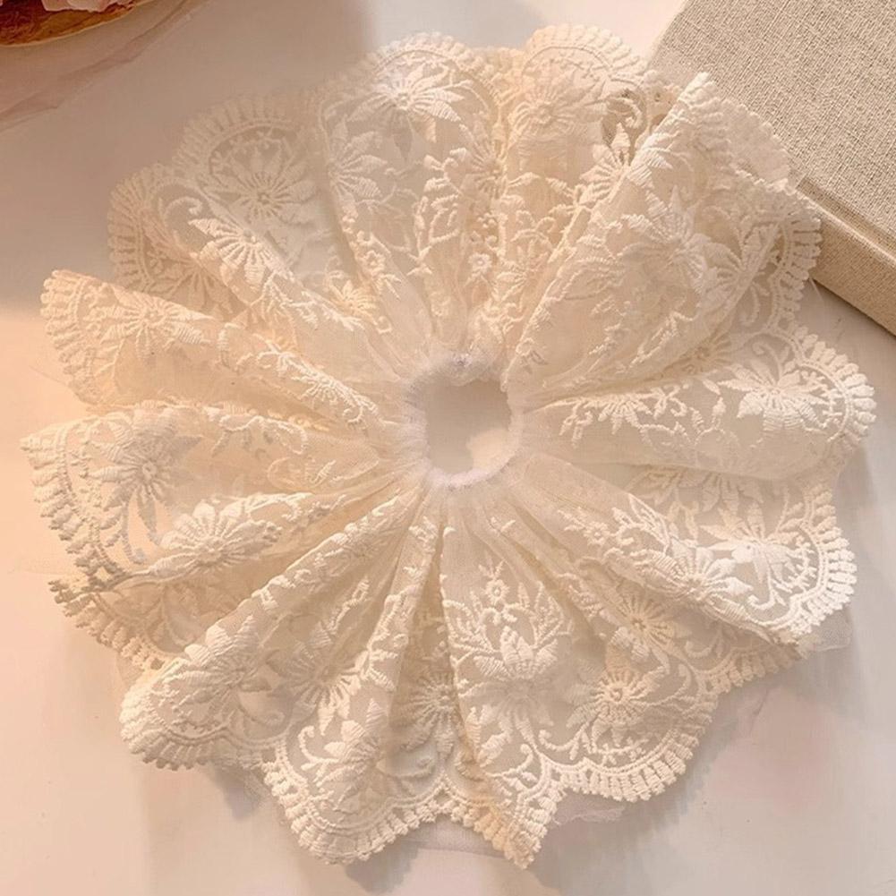 Super Fairy Lace Large Double Lace Sausage Hair Bands U8Y4