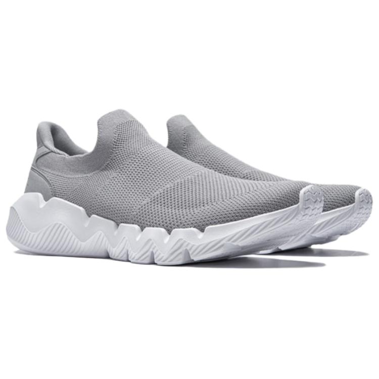 Li-Ning Comfortable Versatile Wear-Resistant Rebound Low-Top Casual Shoes Men Sneakers Ultimate-Gray AGCU257-2