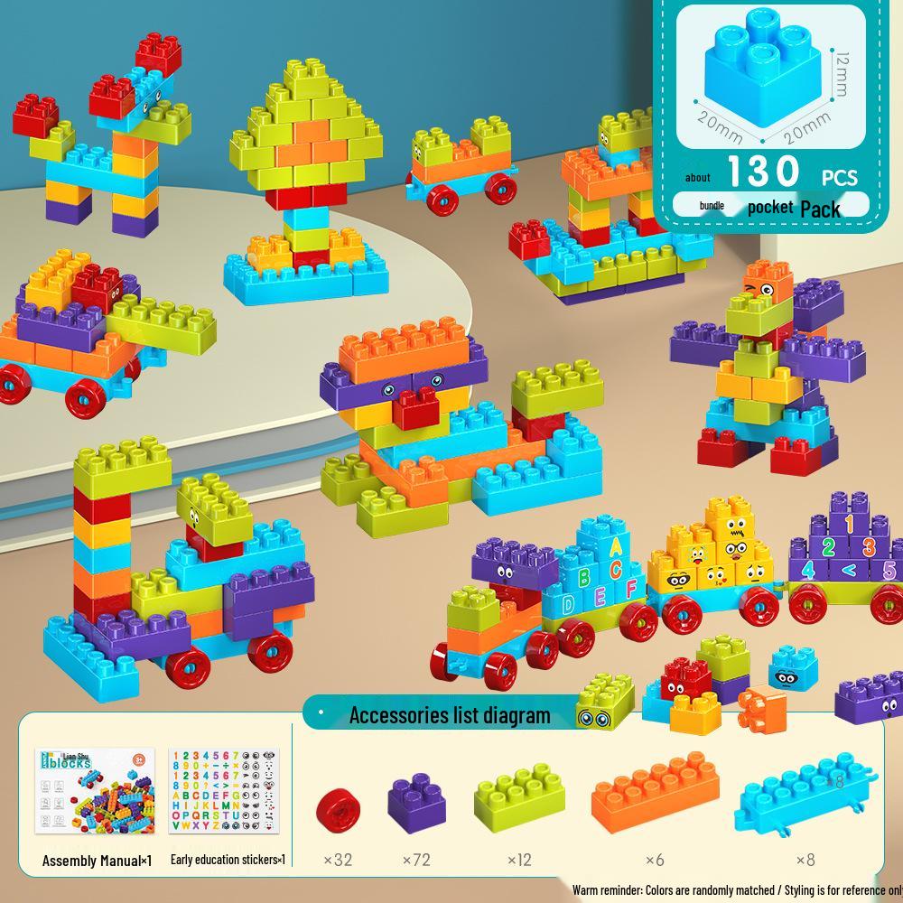 Bloques de Construcción Clásicos de Colores para Niños - Juguetes de Educación Temprana para Edades 3-6