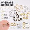 100Pcs Smooth Finish Charm Connector  for Bracelets Necklaces Making DIY Jewelry Materials