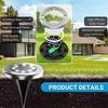 4-piece outdoor solar ground lights, 8 LED solar ground lamps, waterproof, suitable for patios and gardens (white light)