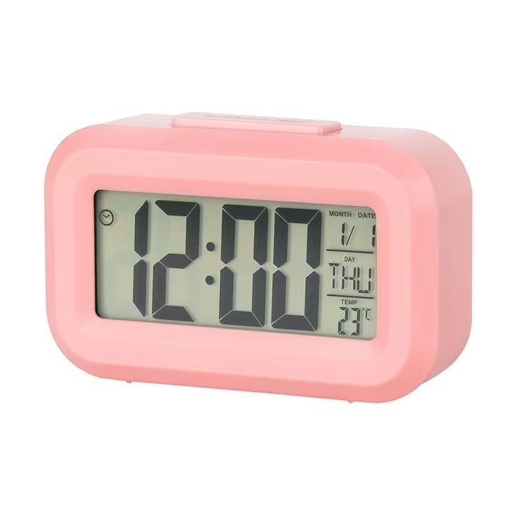 Luminous Cute Alarm Clock Modern Minimalist LED Display Multifunctional Mute Desktop Clock for Students Bedroom