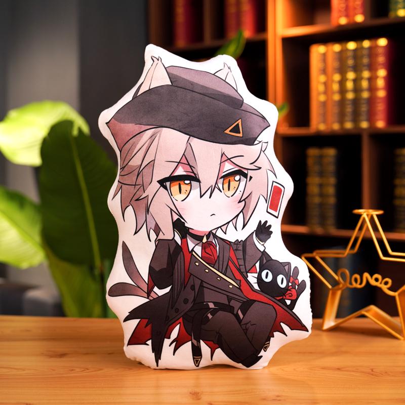 Non-Toxic 45Cm Arknights Pillow Game Amiya Lappland Gladiia Pillow Double Sided Printing Cushion Plushies Cute Fans Gifts Home Decoration