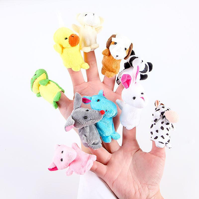 Cartoon Hand Doll Finger Puppet Baby Child Comfort Doll Plush Toy Finger Puppet Hand Puppet Small Toy Mini Toy Fingertip Doll