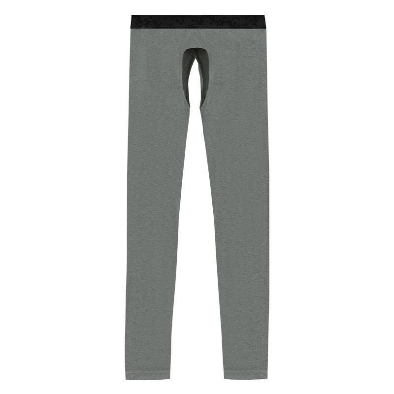 Leggings Thermiques Homme en Coton à Entrejambe Ouvert - Fins, Coupe Moulante pour Personnes d'Âge Moyen et Âgées, Automne/Hiver