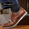 Herren Lederschuhe Bequem Marke Mode 2026 Herren Derby Schuhe