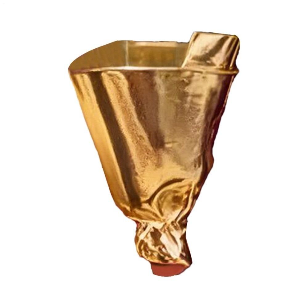 

Винтажная художественная брошь-ваза для цветов, носимая, клипса для букета цветов, минималистичная брошь-ваза золотой