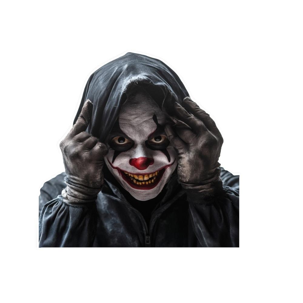 Transparent Background Scary Peeper Freak Sticker Window Clings Halloween