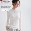 Woodpecker Women's Slim-Fit Fleece-Lined Stand-Up Collar Base Layer T-Shirt