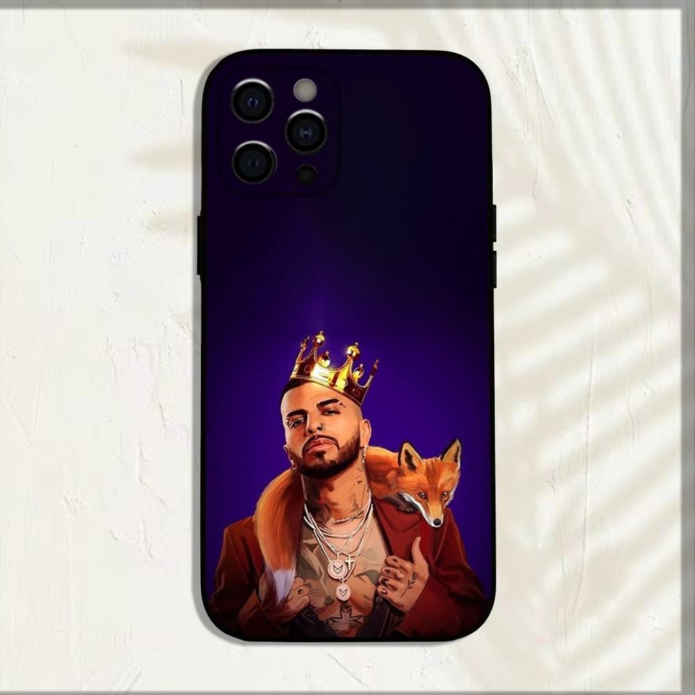 R-Rauw Alejandro Rapper Phone Case For iPhone 15,14,13,12,11,Pro,X,XS,Max,XR,Plus,Mini Soft Black Cover