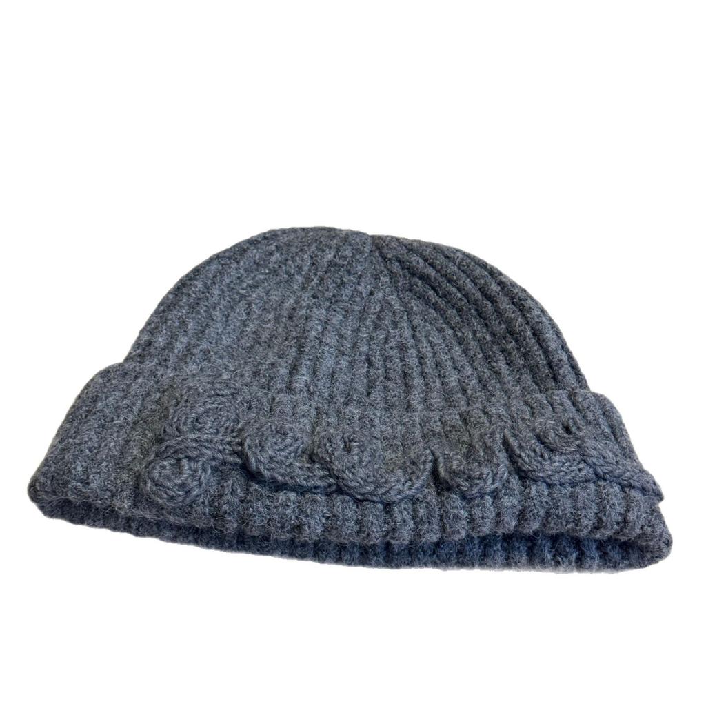 Large Head Circumference Knitted Hat Outdoor Autumn and Winter Warm and Versatile Small Cold Hat Cold Proof Headband Ear Protection Hat