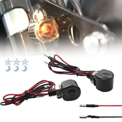 1pcs Motorcycle Accessories Metal Retro Motorcycle Modified Led Mini Steering Signal Indicator 12V