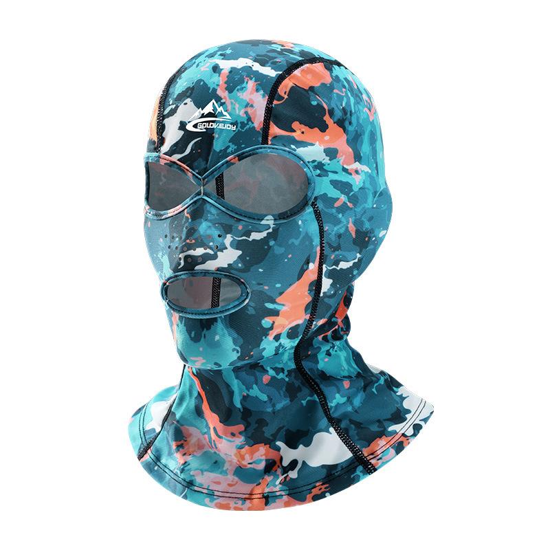 Máscara de natación de protección solar de verano para hombres y mujeres, cara de playa Kini, protección UV, gorra de natación para la cabeza, transpirable