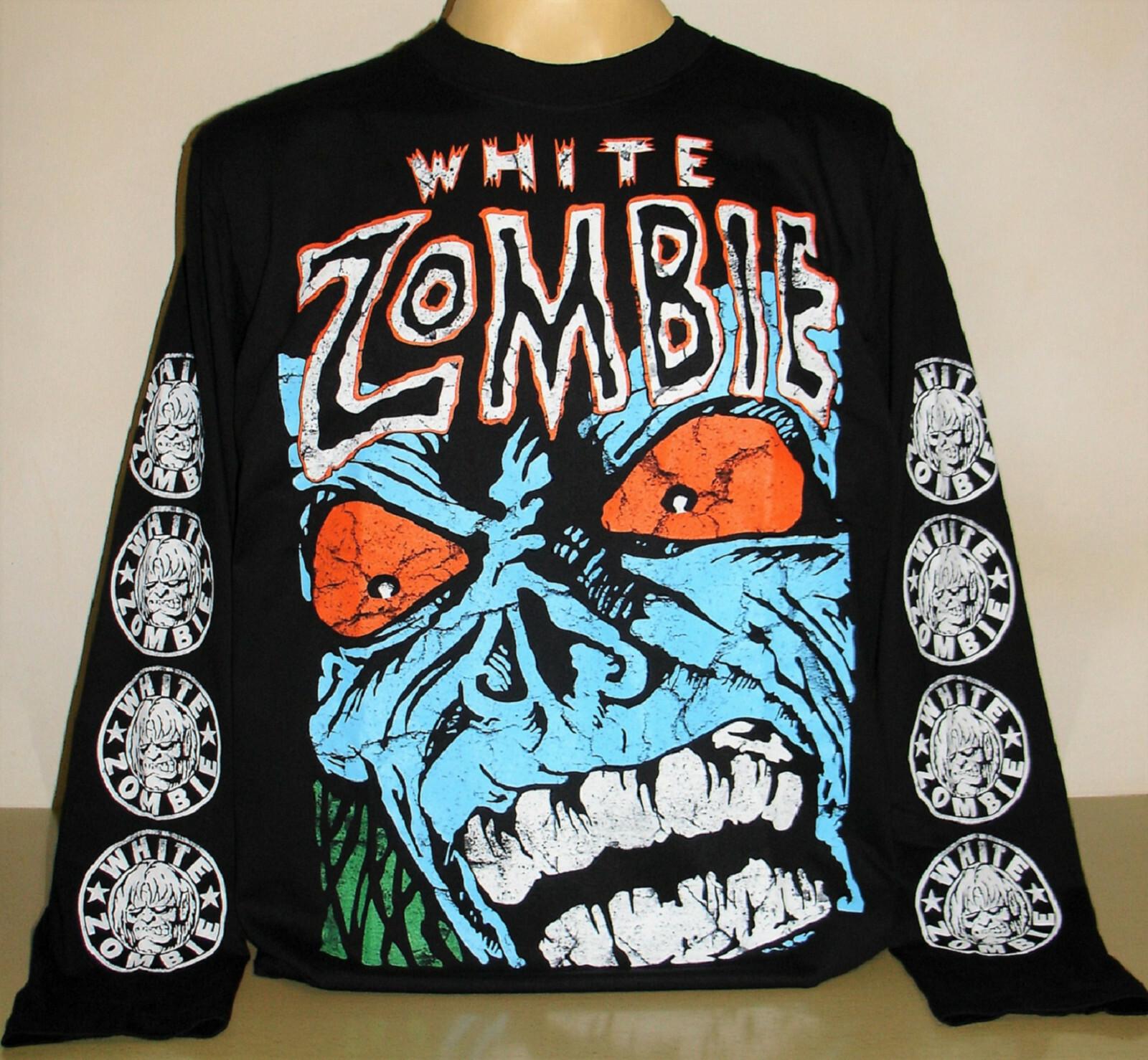 

Funny Zombie Retro Print Pullover Europe America Fashion Comfortable Men s Long Sleeve T-shirt Outdoor Oversized Tees Top S