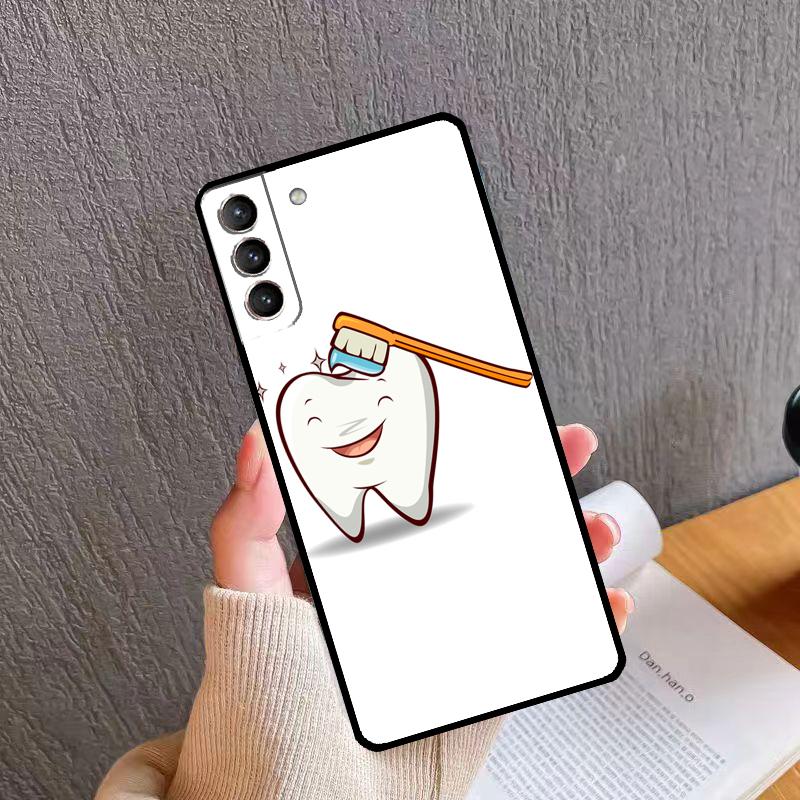 Dentist Dental Tooth Nurse Phone Case For Samsung Galaxy S25 S26 Ultra S20 S21 S22 S23 S24 Plus S10 S25 FE Back Cover
