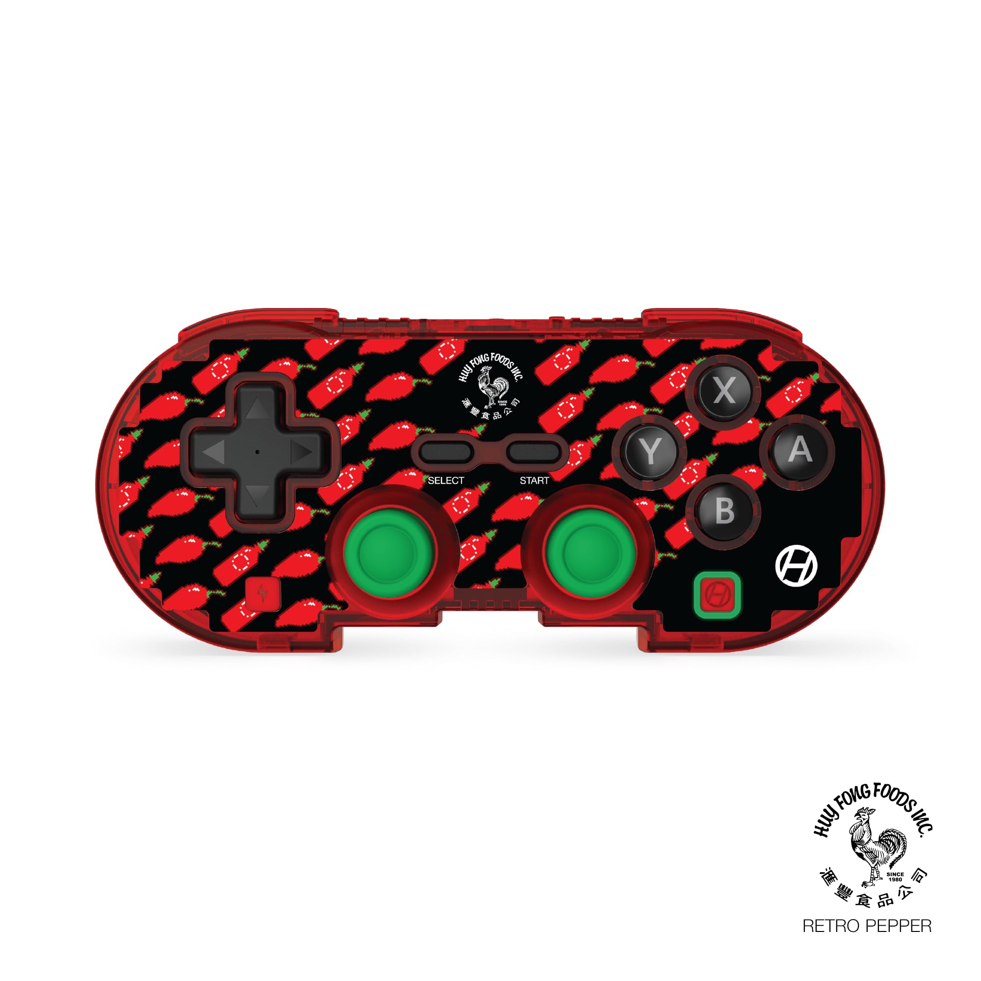

Hyperkin Limited Edition Pixel Art Bluetooth Wireless Game Controller Official Sriracha Edition Compatible with Nintendo and Retro Design with Modern