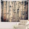 Vintage Planks Tapestry Wall Hanging Striped Wood Wall Tapestry Backdrap for Living Room Bedroom Dorm Home Decor Brown and Grey
