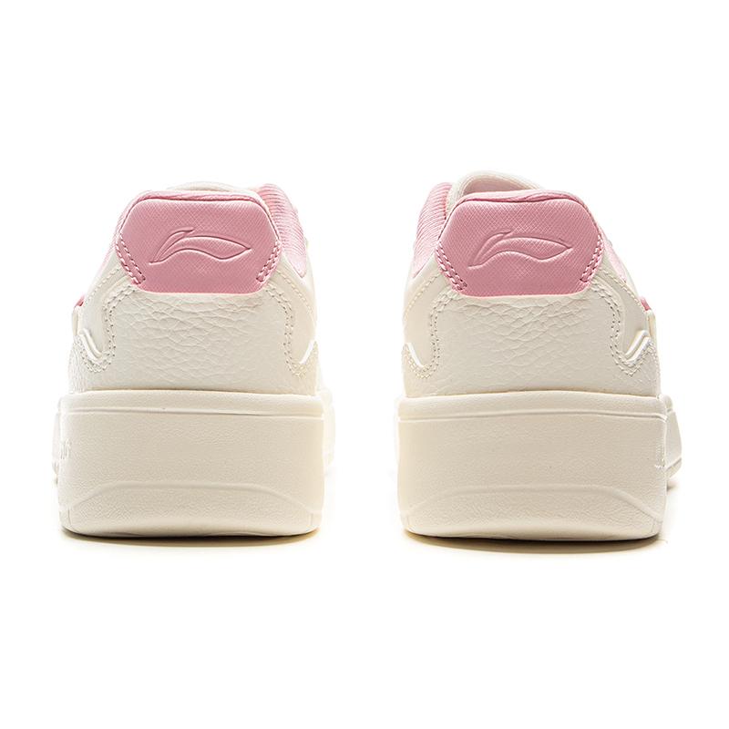New LiNing Lightweight And Breathable Low Top Skateboard Shoes Women's Beige Pink AGCV178-3