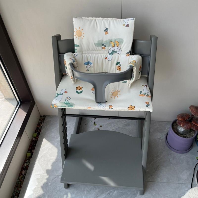 Breathable Cotton Infant Seat Cushion & Back Support Pad Set for Secure Nonslip Fit and Ergonomic Support Cushion