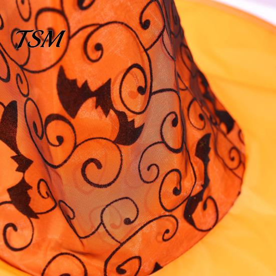 Party Favors for Adults Witch Hat, Bat Spider Web Print Wizard Hat Costume Accessories Women Cosplay Costume, Halloween Supplies, Stage Performance