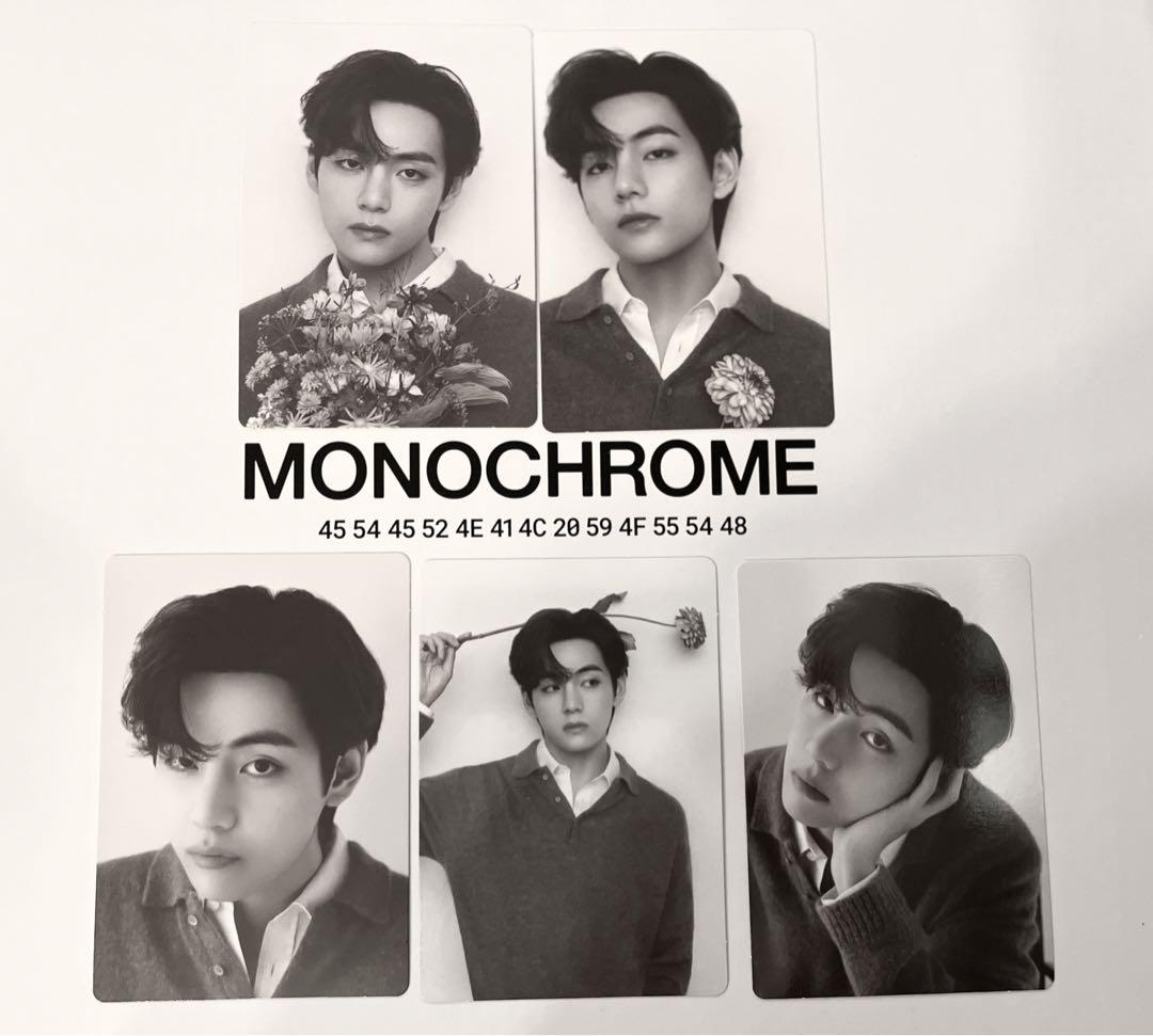 

[USED] BTS MONOCHROME Mini Photo Cards V Taehyung V 5 Cards