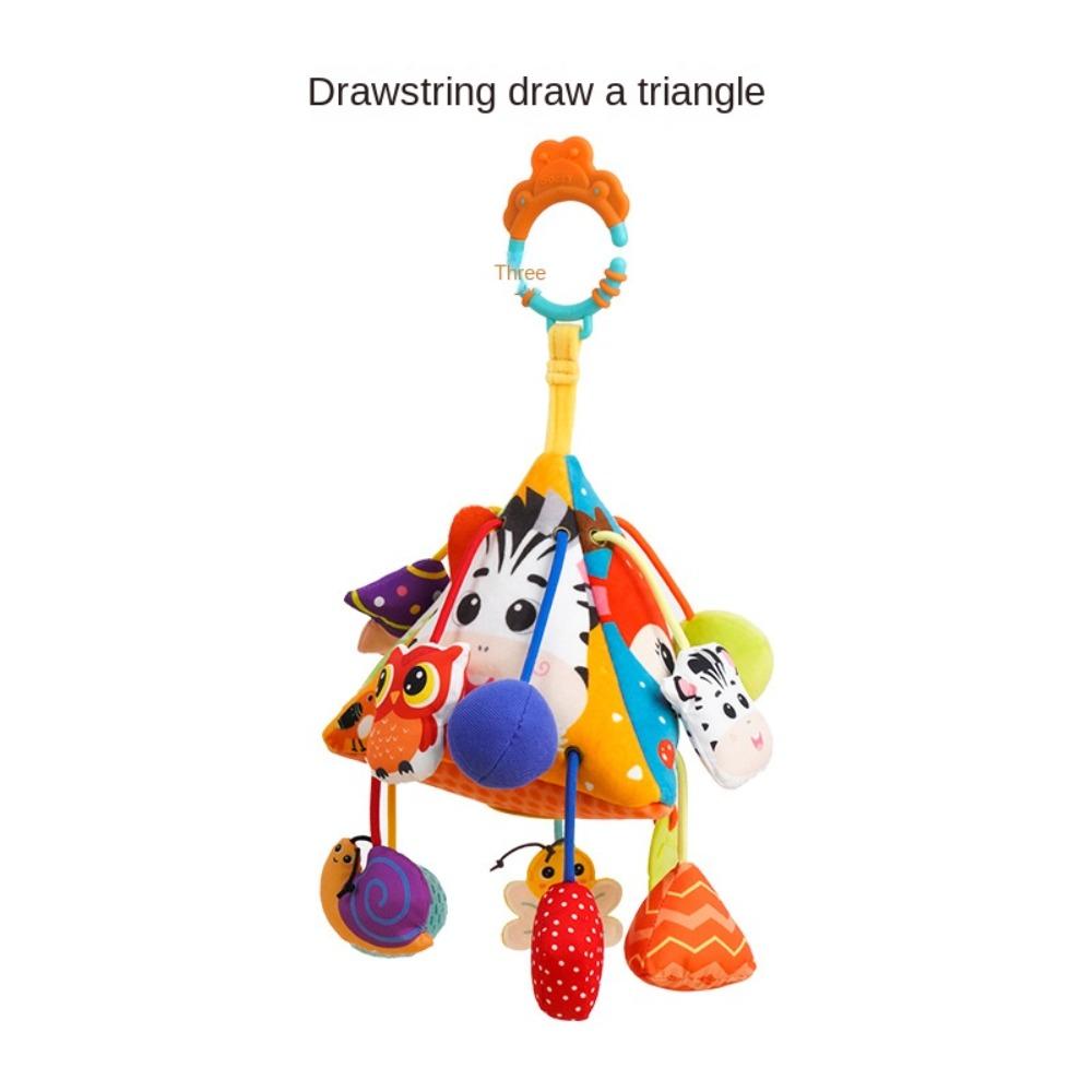Cartoon Sensory Toys For Toddler Animal Pull String Teether Toy Pull Rope Toys  0-12 Months