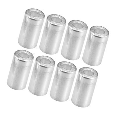 ACROPIX 10mm 16mm Lochdurchmesser Auto Aluminium Zylindrische Klimaanlagenrohr-Verbindungsstück Fitting Hülse - 8er Pack