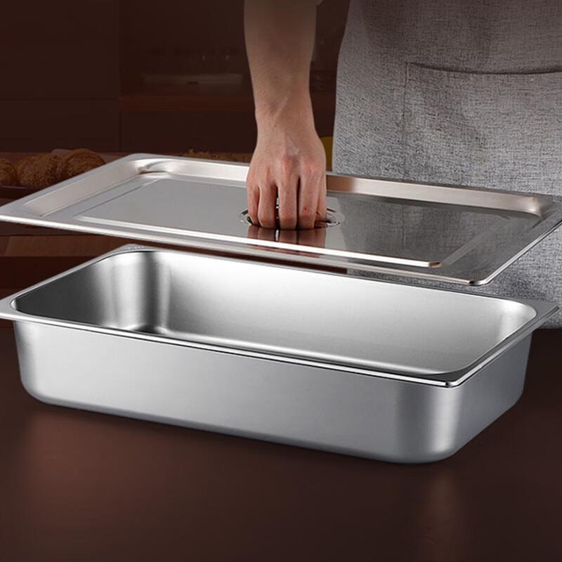 304 Stainless Steel Gastronorm Buffet Food Pan with Lid