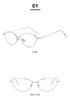 Korean Cat Eye Blue Light Blocking Glasses: High-End, Street Style, Pairable with Myopia Lenses for Women