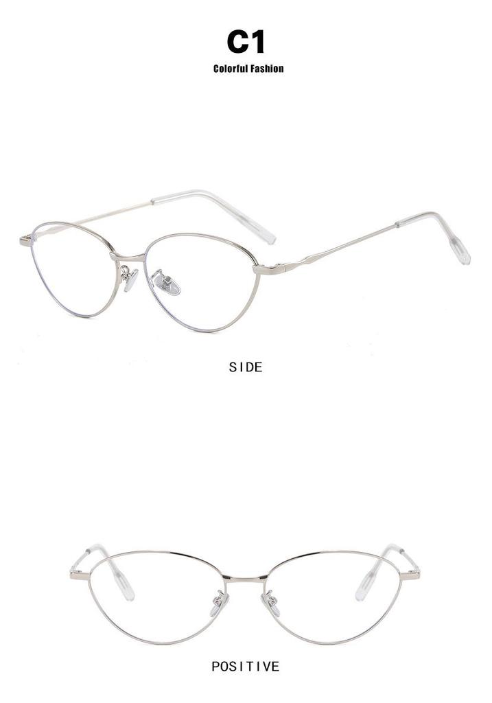 Korean Cat Eye Blue Light Blocking Glasses: High-End, Street Style, Pairable with Myopia Lenses for Women