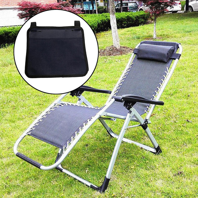 1Pcs Beach Chair Hanging Bag Armrest Storage Organizer Wheelchair Side Pouch Chair Side Storage Bag Camping Storage Cushion Storage Bag