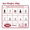360/228PCS Computer PC Case Hard Disk Drive Fan Motherboard Power Supply Server HDD PSU PCI Mount Repair DIY Screw Bolt Kit Set