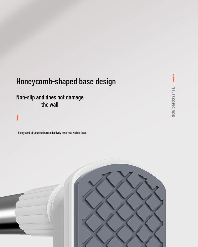 No-Drill Telescopic Clothes Drying & Hanging Rod - Anti-Slip Shower, Curtain & Wardrobe Solution
