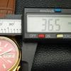 OPPUSSET VINTAGE SEIKO 5 AUTOMATISK 6309A JAPAN HERRE RØD SKIVE KLOKKE a425910-2 RL620a-a425910