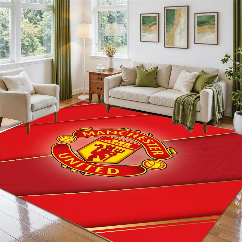 Manchester United Design Kristall Samt Teppich Weiche Dekorative Matte für Schlafzimmer Eingang