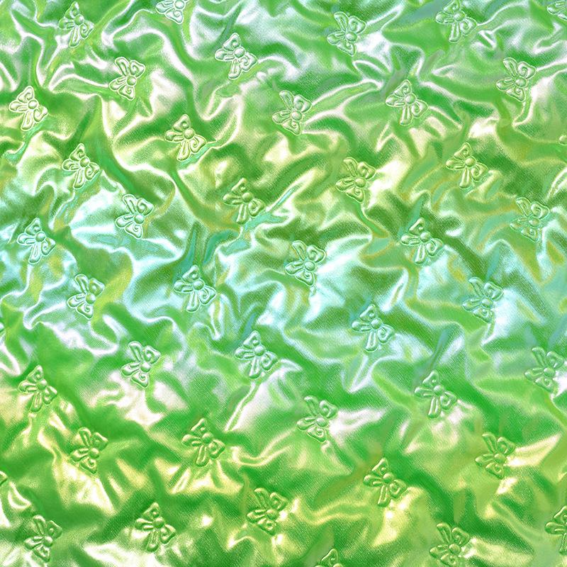 20/50/100cm*140cm 2mm PU Leather Quilting Fabric Ultrasonic Butterfly Embossing Cotton Lining Fabric for DIY Sewing Luggage Bags