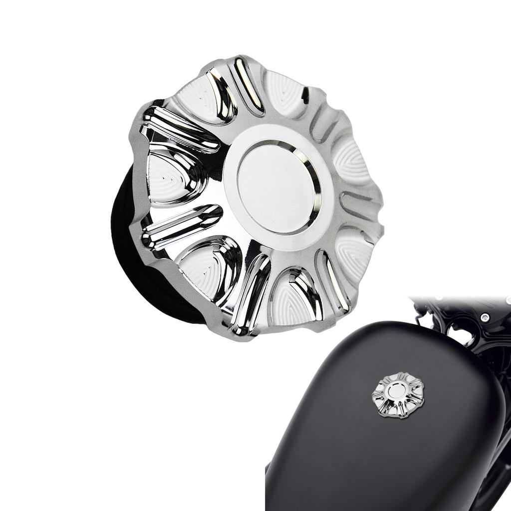 Motorcycle Oil Tank Cover Metal Fuel Tank Right-hand Thread Gas Cap For Harley Softail Fat Boy Sportster XL 883 1200 Dyna FLHR