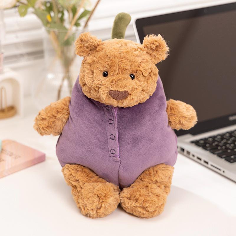 2026 Eggplant Bear & Rabbit Plush Doll - Soft Comfort Dress-up Toy