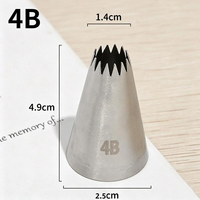 Food Grade Stainless Steel Piping Tip Large Pastry Nozzles Icing Piping Tips Cream Rose Cake Decorating Cupcak KitchenBakingTool
